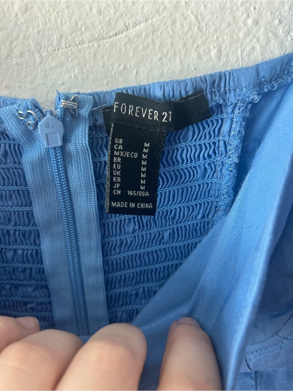 Forever 21 Light Blue Puff-Sleeve Maxi Dress - Picture 3 of 4
